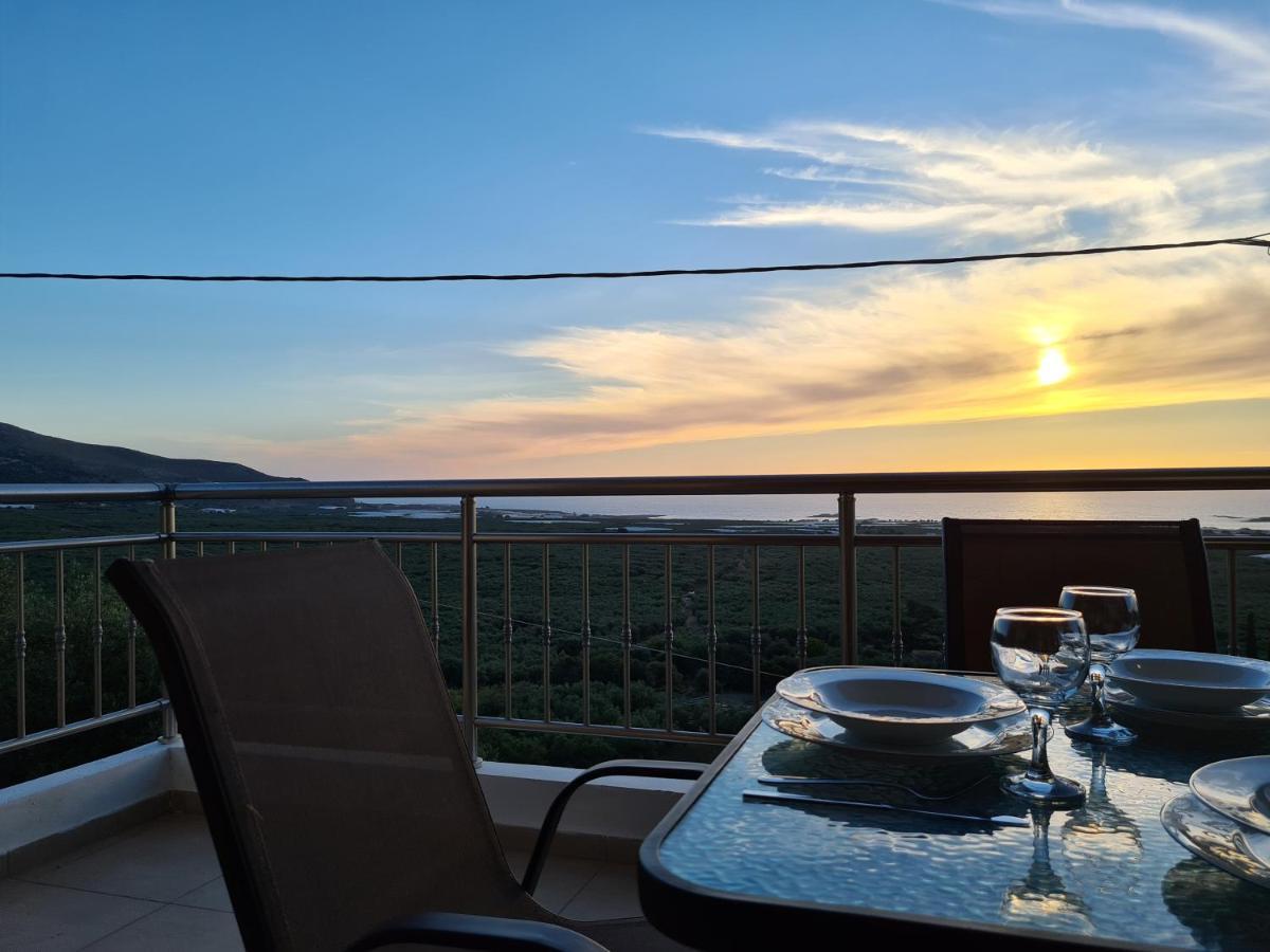 New Villa Kalimera, View To Falasarna Beach Platanos  ภายนอก รูปภาพ